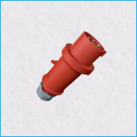 CEE-Stecker 16A/400V 4-polig, ProTop, rot, IP44, MENNEKES