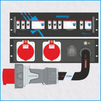 AL-RACKPOWER MkII 125A/400V, 3HE, 3x FI