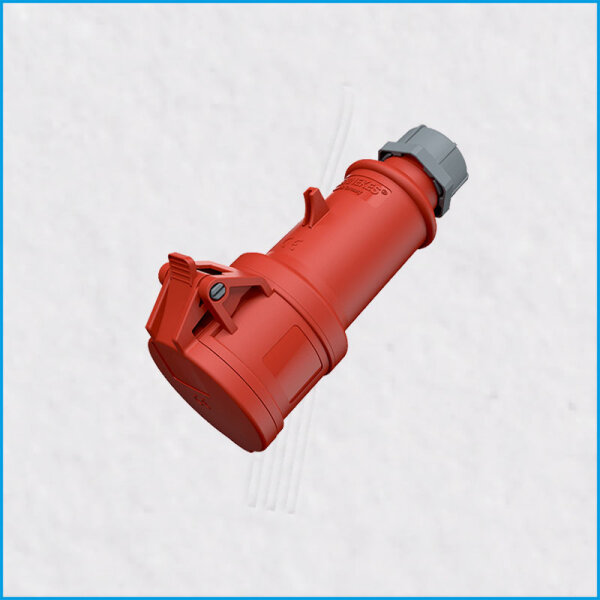 CEE-Kupplung 16A/400V 4-polig, ProTop, rot, IP44, MENNEKES