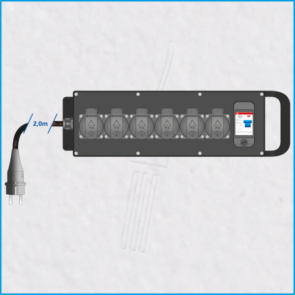 AL-MEDIUM-S MkII 16A/230V, 1x RCD