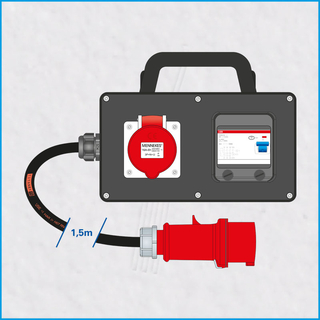 Vollgummi FI-Box 16A/400V