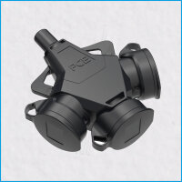Dreifach-Hängekupplung Gummi, 2,5mm², IP54, PCE