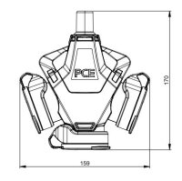 Dreifach-Hängekupplung Gummi, 2,5mm², IP54, PCE