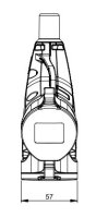 Dreifach-Hängekupplung Gummi, 2,5mm², IP54, PCE