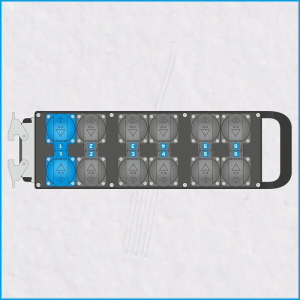 AL-PROSPLITT-S MkII 12/1, 1x HAN 16E, 12x Schuko