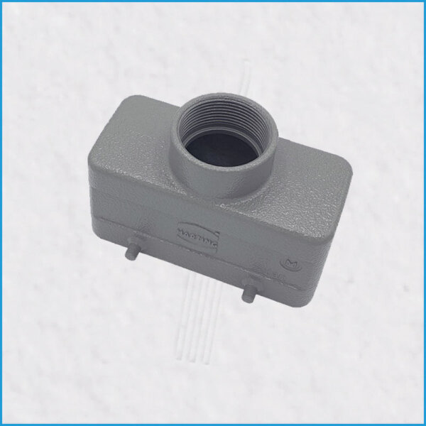 HAN 16E Tüllengehäuse, 45mm, M32, ohne Schnallen, ohne Gummi