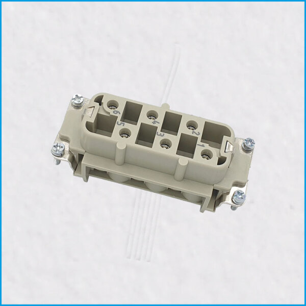 HAN HsB Buchseneinsatz (female), 6-polig, 35A, Schraubanschluß