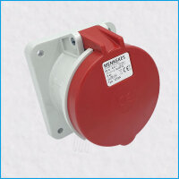 CEE-Anbaudose 63A/400V, rot, IP44, MENNEKES