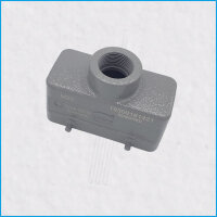 HAN 16E Tüllengehäuse, 45mm, M25, ohne Schnallen, ohne Gummi