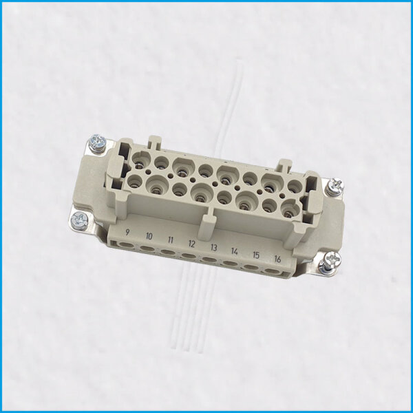 HAN E Buchseneinsatz (female), 16-polig, 16A, Schraubanschluss