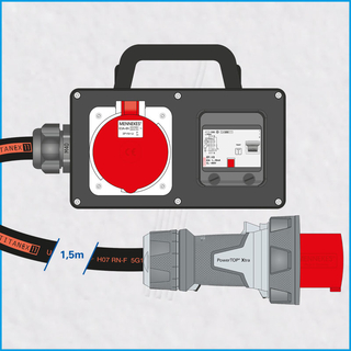 Vollgummi FI-Box 63A/400V