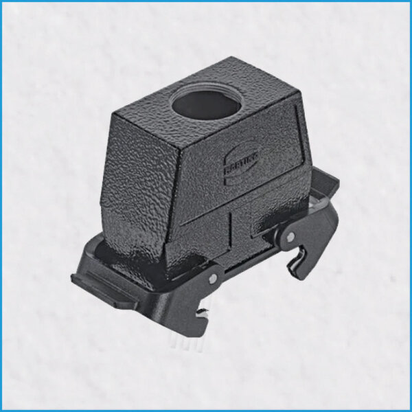 HAN 16E Kupplungsgehäuse schwarz, 78mm, M32, mit Schnalle, mit Gummi