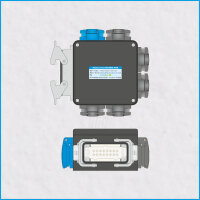 AL-PROSPLITT-MINI 6/1, 1x HAN 16E, 6x Schuko