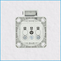 Schuko-Anbausteckdose, IP54 (DIN/VDE 0620-1), Schraubk., grau, MENNEKES