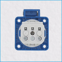 Schuko-Anbausteckdose, IP54 (DIN/VDE 0620-1), Schraubk., blau, MENNEKES