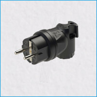 Vollgummi-Winkel-Schukostecker, 2,5mm², IP44, PCE
