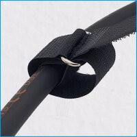 Klettkabelbinder 160x16mm, unverlierbar, mit Metallöse