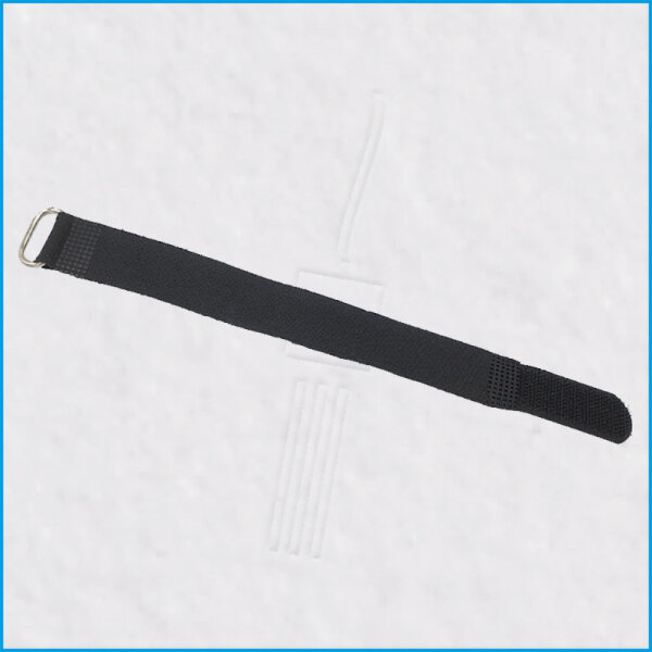 Klettkabelbinder 200x20mm, unverlierbar, mit Metallöse