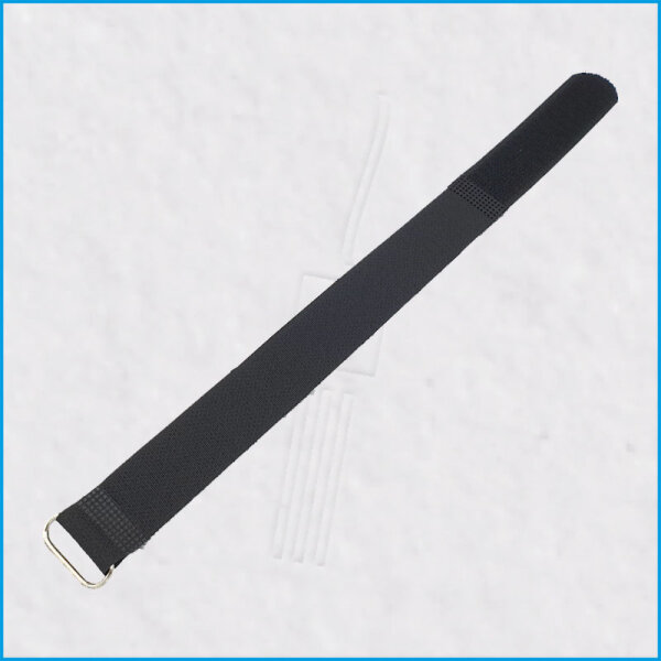 Klettkabelbinder 300x25mm, unverlierbar, mit Metallöse