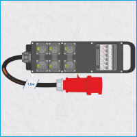 AL-MEDIUM-S MkII 32A/400V, 6x RCBO