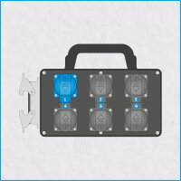AL-PROSPLITT-K 6/1, 1x HAN 16E, 6x Schuko