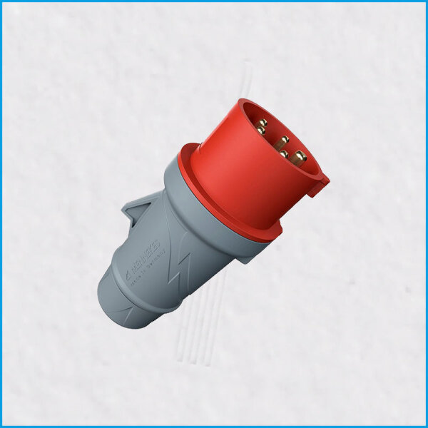 CEE-Stecker 16A/400V, PowerTOP® Plus, rot, IP44, MENNEKES