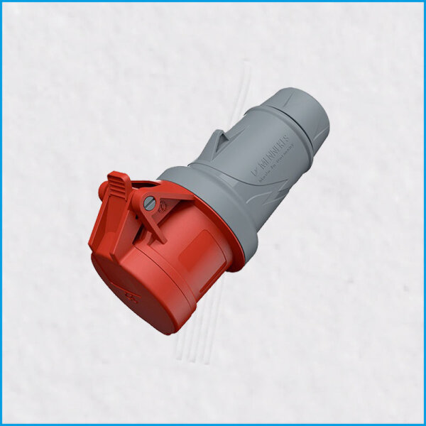 CEE-Kupplung 16A/400V, PowerTOP® Plus, rot, IP44, MENNEKES