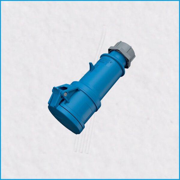 CEE-Kupplung 16A/230V, ProTop, blau, IP44, MENNEKES