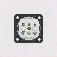 Schuko-Anbausteckdose, IP20, Schraubkontakte, schwarz,...