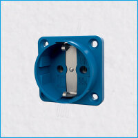 Schuko-Anbausteckdose, IP20, Schraubkontakte, blau, MENNEKES
