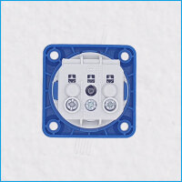 Schuko-Anbausteckdose, IP20, Schraubkontakte, blau, MENNEKES