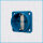 Schuko-Anbausteckdose, IP20, Schraubkontakte, blau, MENNEKES