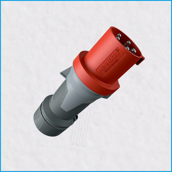CEE-Stecker 63A/400V, PowerTOP Xtra, rot, IP54, MENNEKES