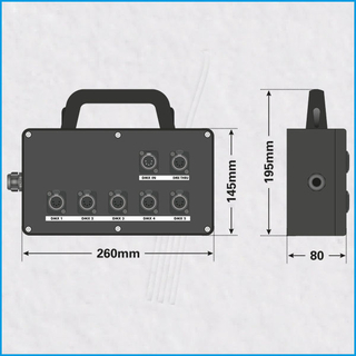 Vollgummi DMX-Booster