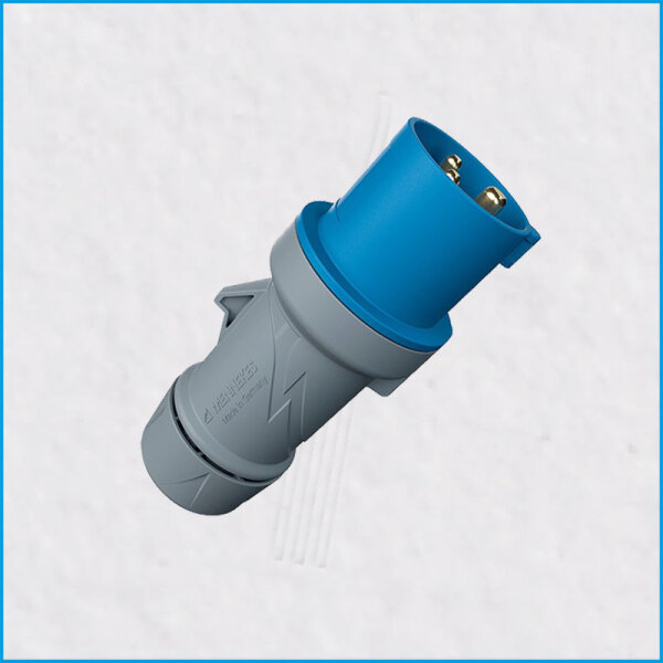 CEE-Stecker 32A/230V, PowerTOP® Plus, blau, IP44, MENNEKES