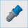CEE-Stecker 32A/230V, PowerTOP® Plus, blau, IP44, MENNEKES