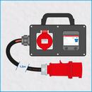 Vollgummi FI-Box 32A/400V