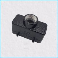 HAN 16E Tüllengehäuse schwarz, 45mm, PG21, ohne...