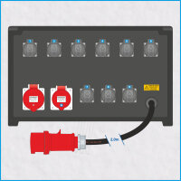 AL-MEDIUM-PE 32A/400V, 1x RCD