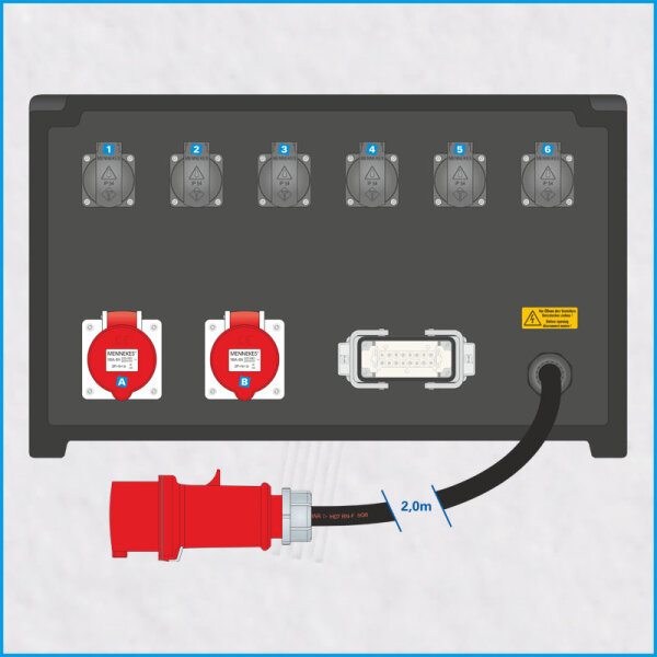AL-MEDIUM-PE 32A/400V, 4x RCD