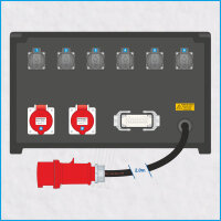 AL-MEDIUM-PE 32A/400V, 4x RCD