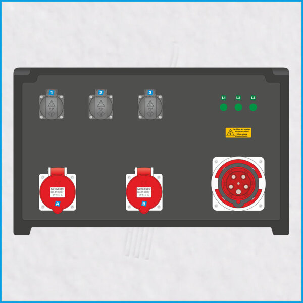 AL-MEDIUM-PE 63A/400V, 3x RCD