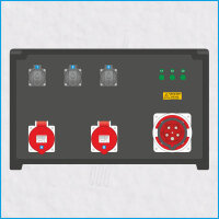 AL-MEDIUM-PE 63A/400V, 3x RCD