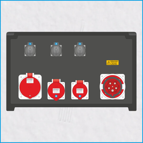 AL-MEDIUM-PE 63A/400V, 1x RCD