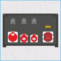 AL-MEDIUM-PE 63A/400V, 1x RCD