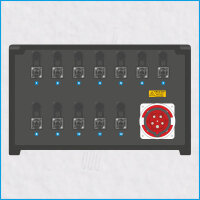 AL-MEDIUM-PE 63A/400V, 2x RCD