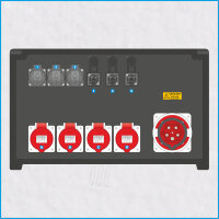 AL-MEDIUM-PE 63A/400V, 3x RCD