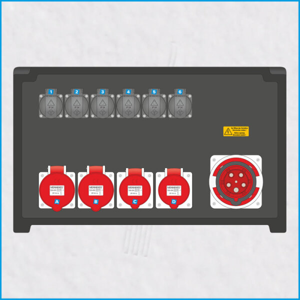 AL-MEDIUM-PE 63A/400V, 4x RCD