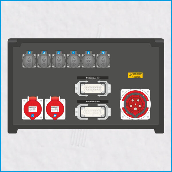 AL-MEDIUM-PE 63A/400V, 4x RCD