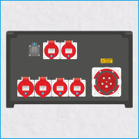 AL-MEDIUM-PE 125A/400V, 6x RCD